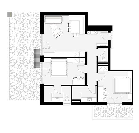 Grundriss Dorfblick-Apart 11 für 4 – 6 Personen