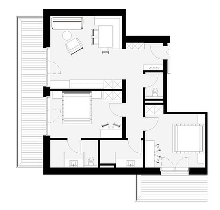 Grundriss Dorfblick-Apart 31 für 4 – 6 Personen