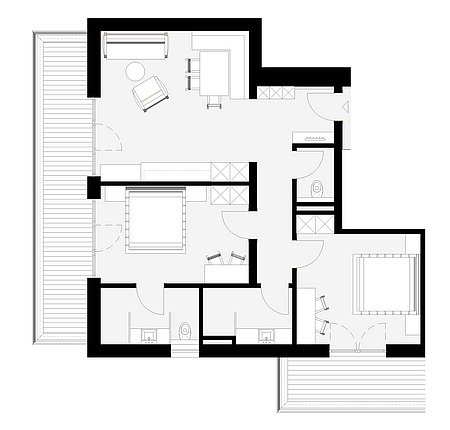 Grundriss Dorfblick-Apart 21 für 4 – 6 Personen